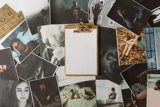 varias fotos en una mesa