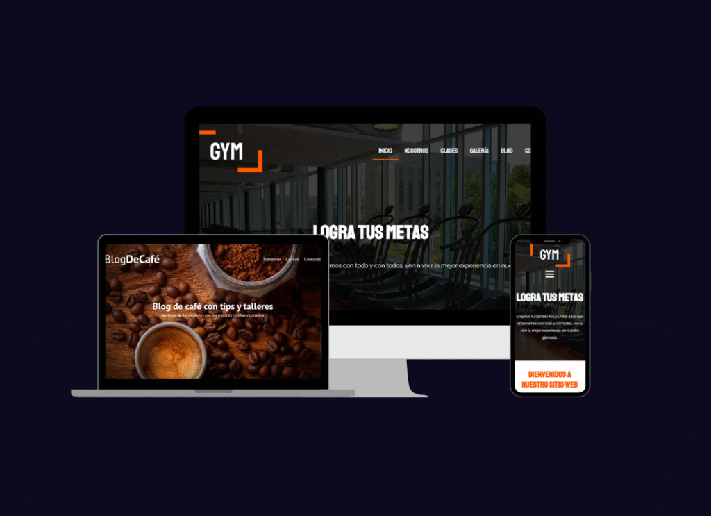mockup página web