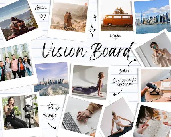 tablero de un vision board